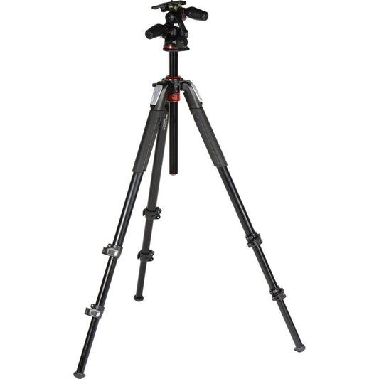 Manfrotto MK055XPRO3-3W Aluminum Tripod with 3-Way Pan/Tilt Head image 0