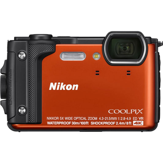 Nikon COOLPIX W300 Digital Camera (Orange) & Green image 1