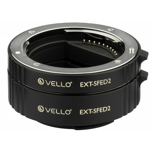 Vello EXT-SFED2 Auto Focus Extension Tubes for Sony E-Mount Lenses image 2