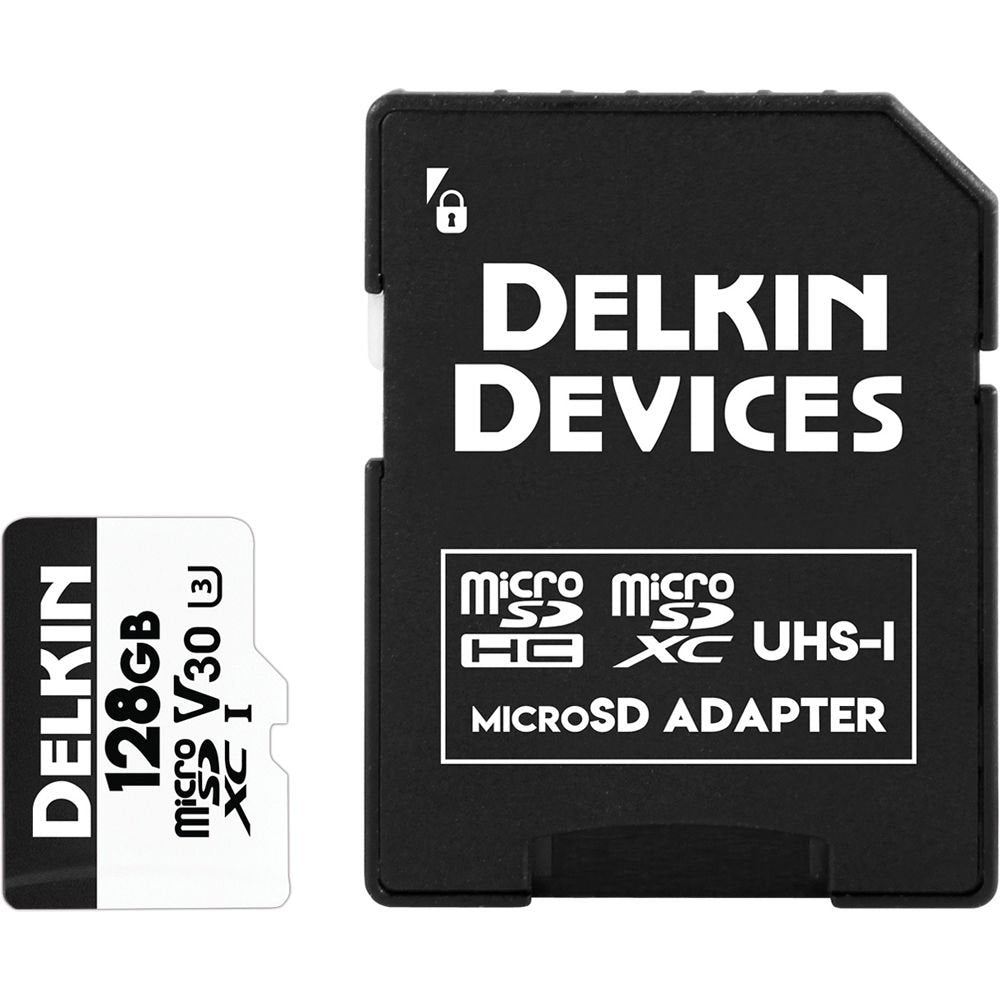 Delkin Devices 128GB Advantage UHS-I microSDXC Memory Card with SD Adapter image 1