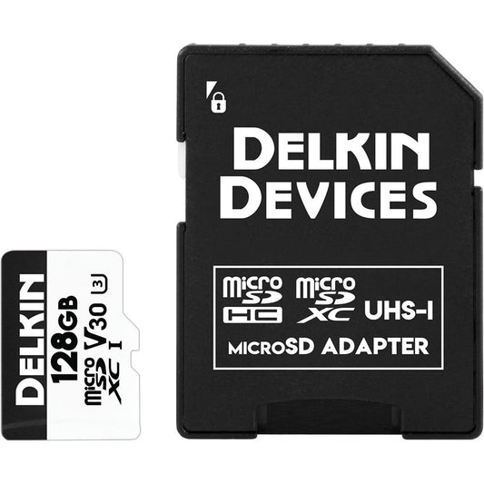 Delkin Devices 128GB Advantage UHS-I microSDXC Memory Card with SD Adapter image 1