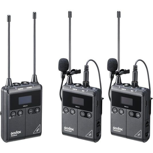 Godox WMicS1 Kit 2 Two-Person Camera-Mount Wireless Microphone image 0