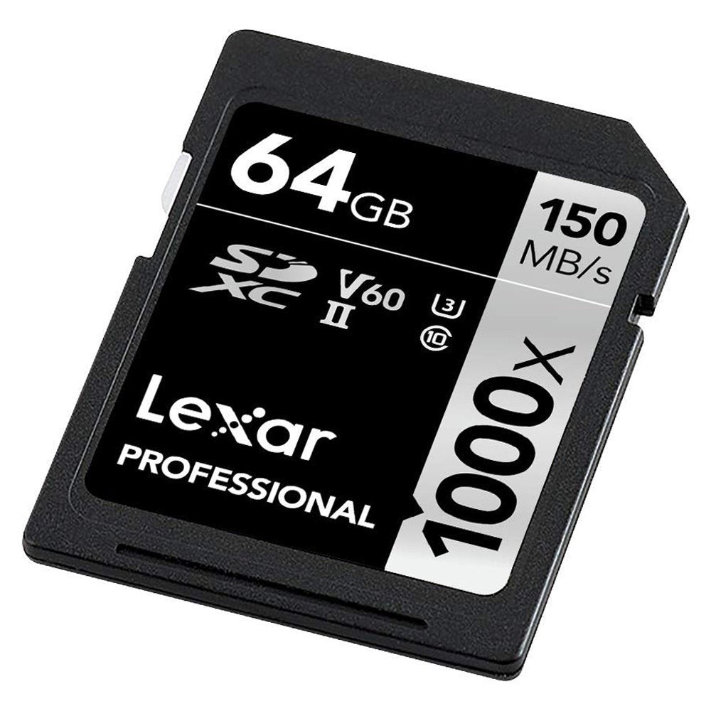 Lexar 64GB Professional 1000x UHS-II SDXC Memory Card image 1