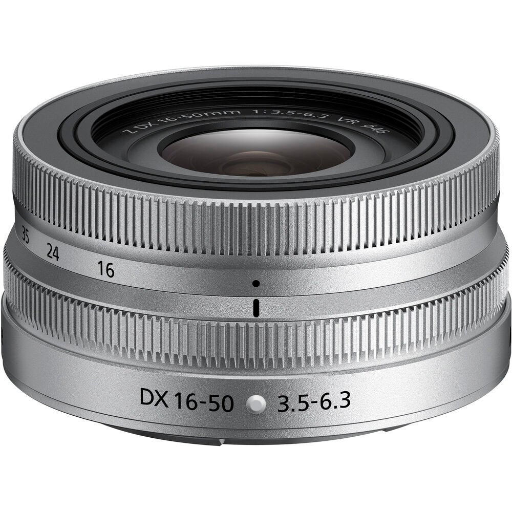 Nikon NIKKOR Z DX 16-50mm f/3.5-6.3 VR Lens (Silver) image 0
