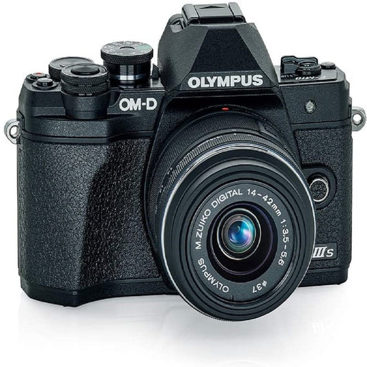 OLYMPUS OM-D E-M10 Mark IIIs Black Body with Black M.Zuiko Digital 14-42mm F3.5-5.6 IIR Lens, image 0