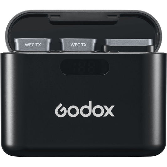 Godox WEC 2-Person Wireless Microphone System for Cameras and Mobile Devices (2.4 GHz) image 1