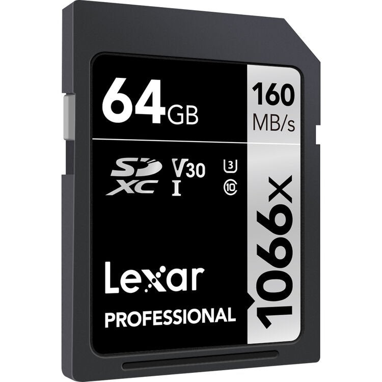 Lexar 64GB Professional 1066x UHS-I SDXC Memory Card (SILVER Series) image 2