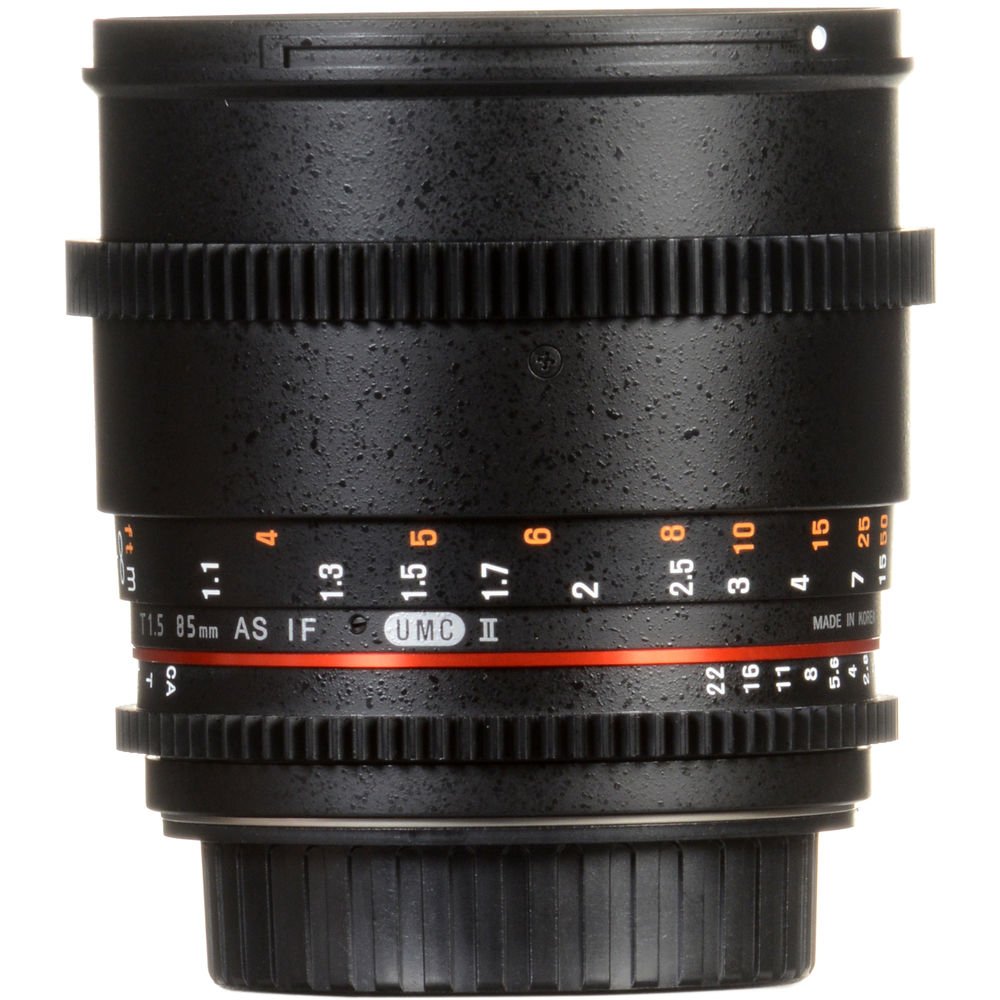 Samyang 85mm T1.5 VDSLRII Cine Lens for Canon EF Mount image 7