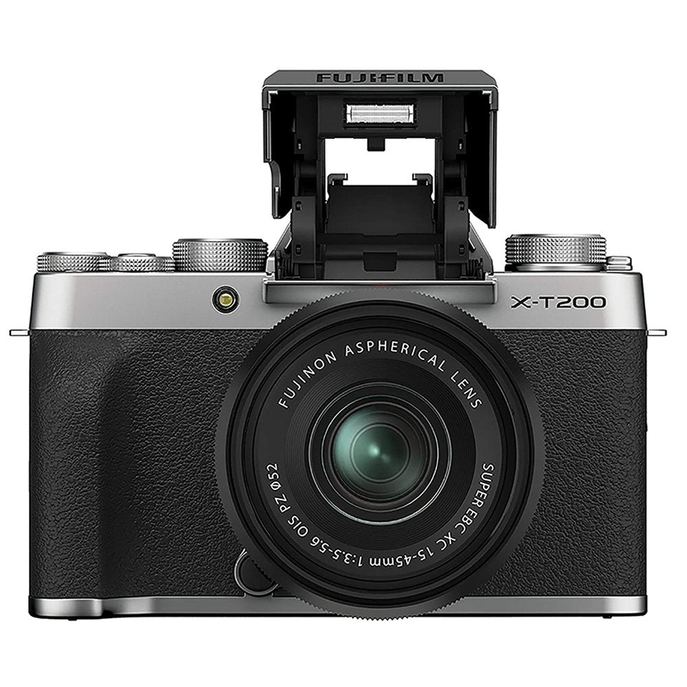 Fujifilm X-T200 Mirrorless Camera with XC 15-45 mm Lens (Silver) image 0