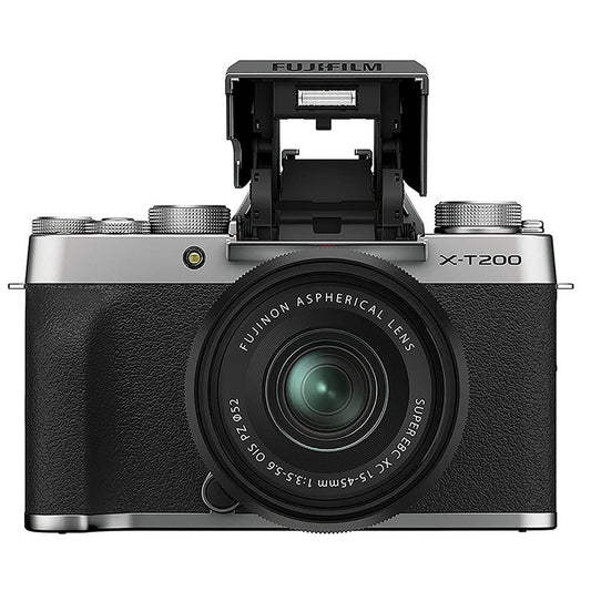 Fujifilm X-T200 Mirrorless Camera with XC 15-45 mm Lens (Silver) image 0