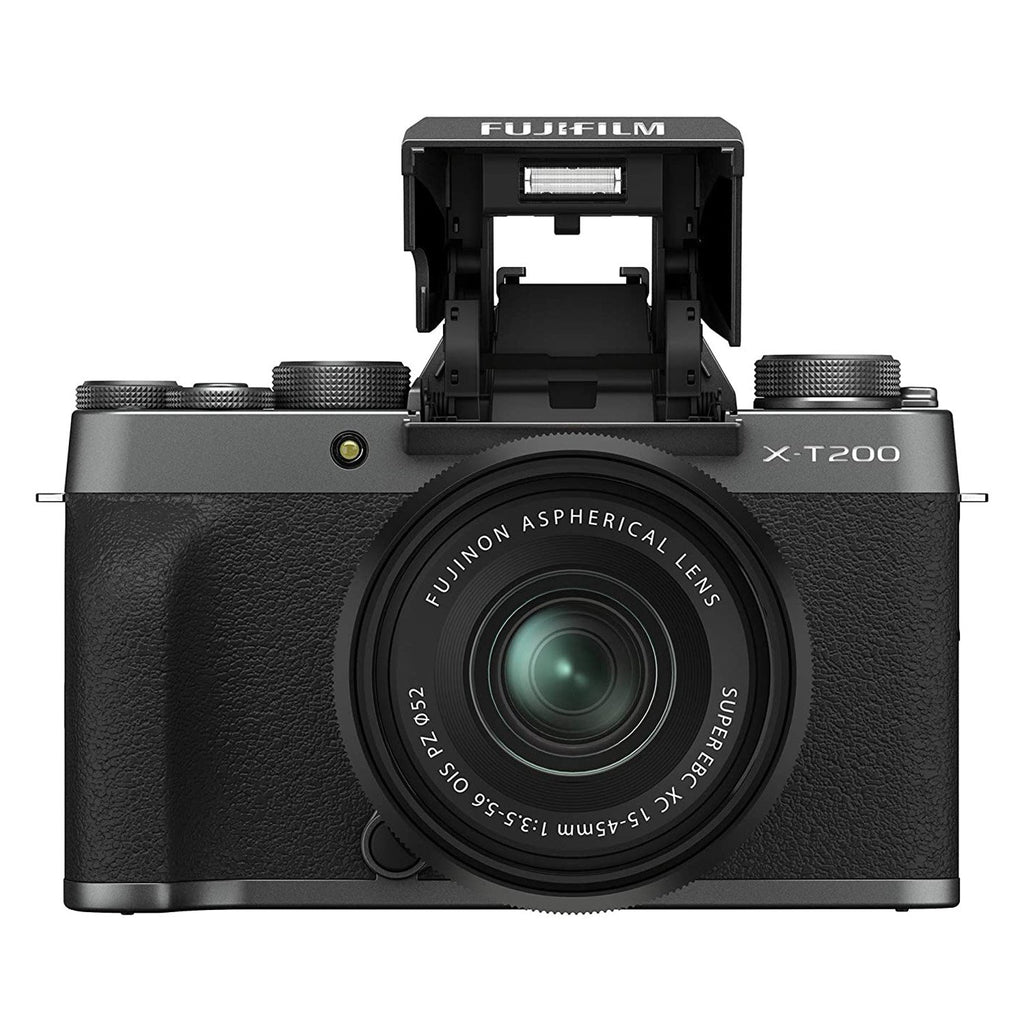 Fujifilm X-T200 Mirrorless Camera with 15-45mm Lens (Dark Silver) image 0