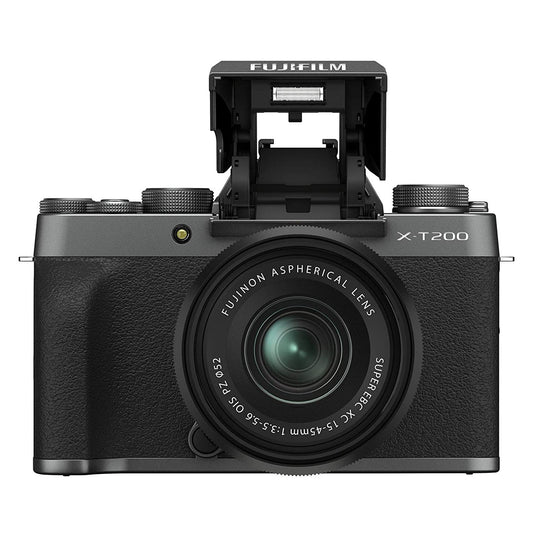 Fujifilm X-T200 Mirrorless Camera with 15-45mm Lens (Dark Silver) image 0