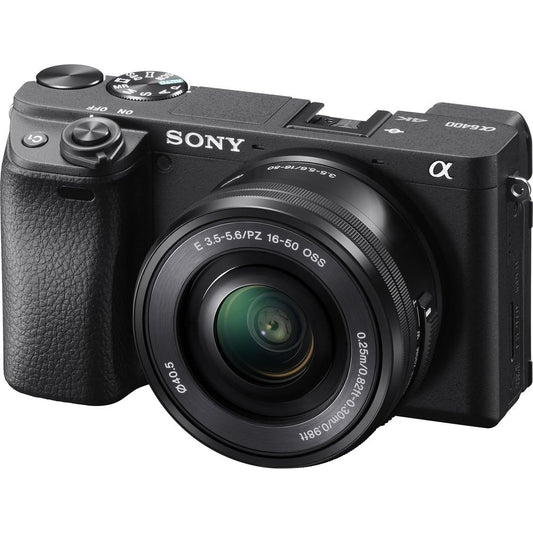 Sony Alpha A6400 Mirrorless Digital Camera with 16-50mm Lens VLOG Kit image 1