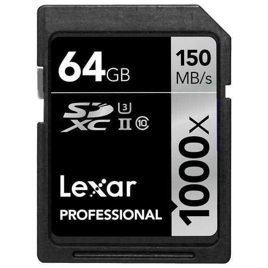 Lexar 64GB Professional 1000x UHS-II SDXC Memory Card image 0