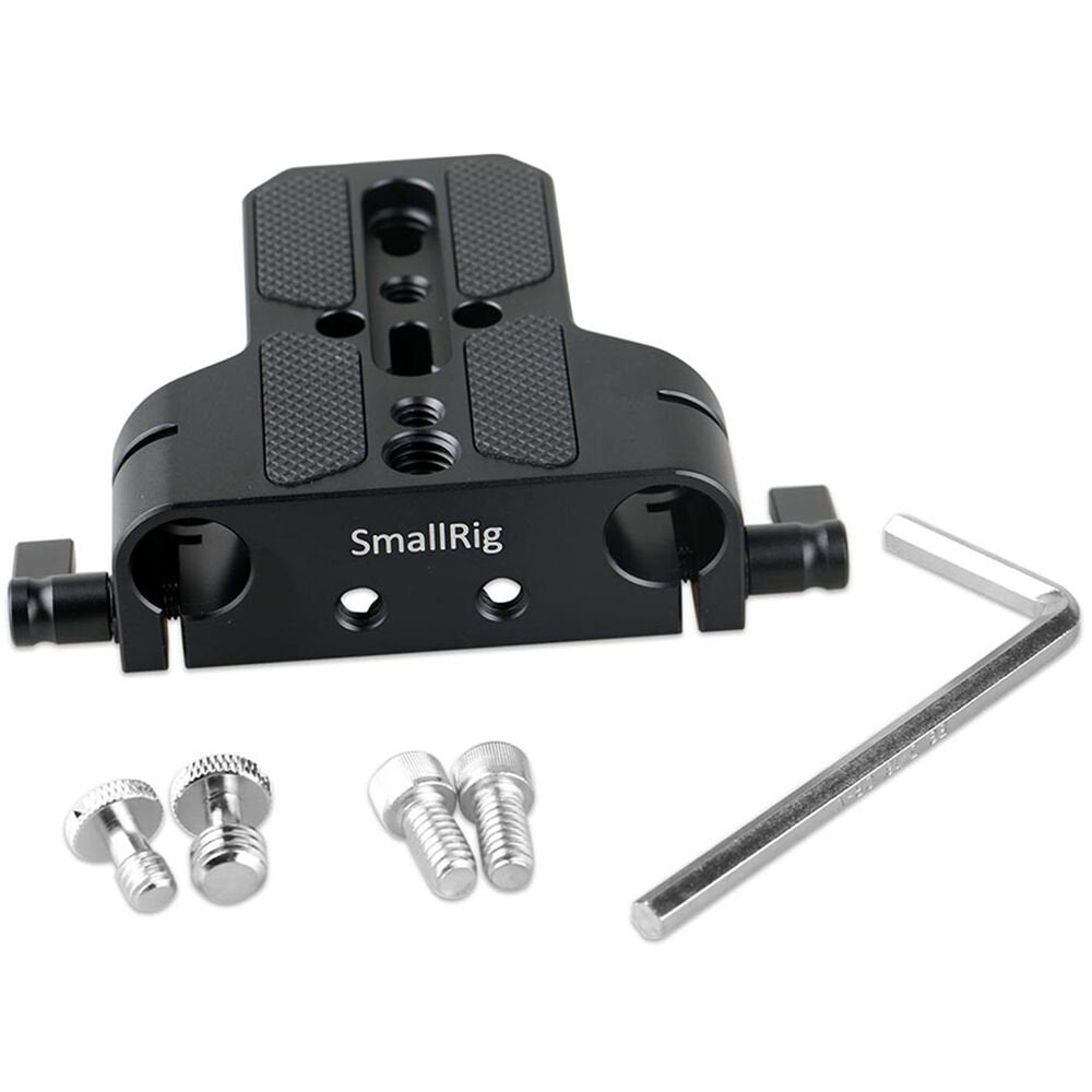 SmallRig Compact Camera Baseplate with 15mm LWS Rod Clamp image 1