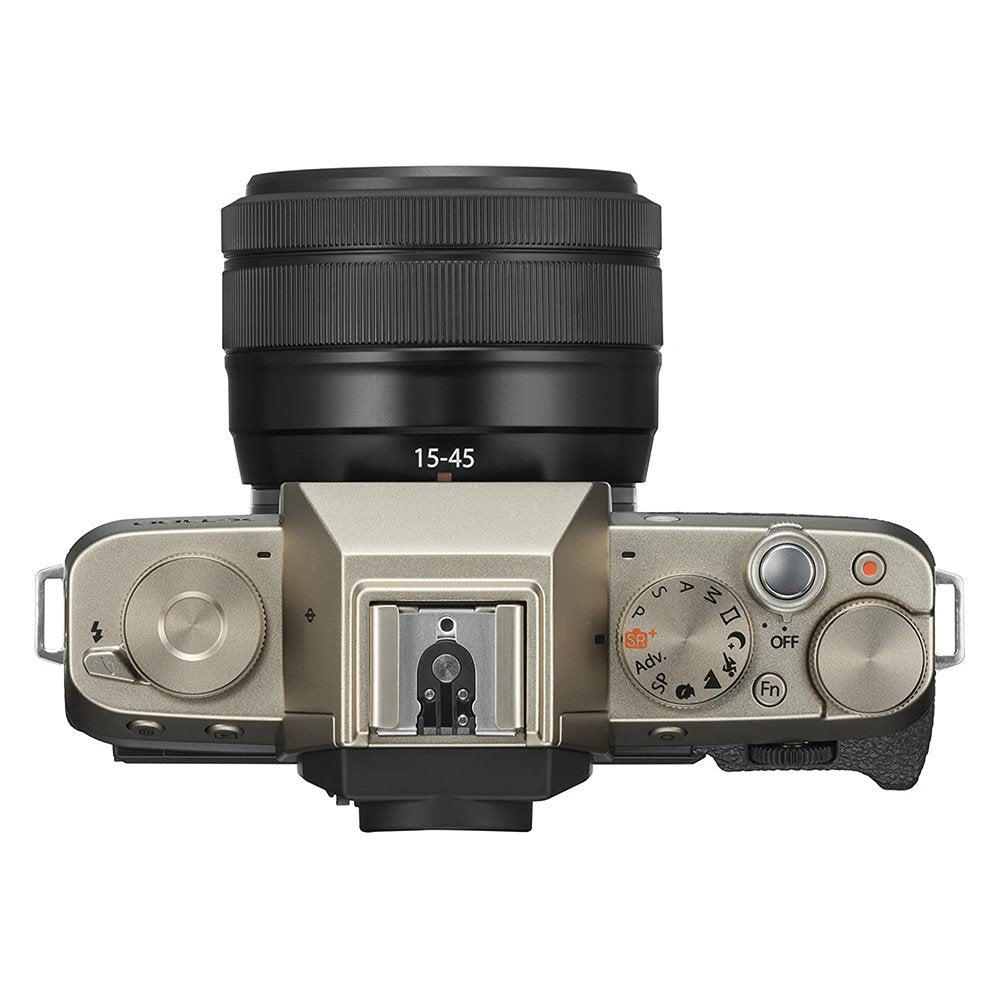 Fujifilm X-T100 Mirrorless Camera with XC 15-45 mm Lens (Champagne Gold) image 4