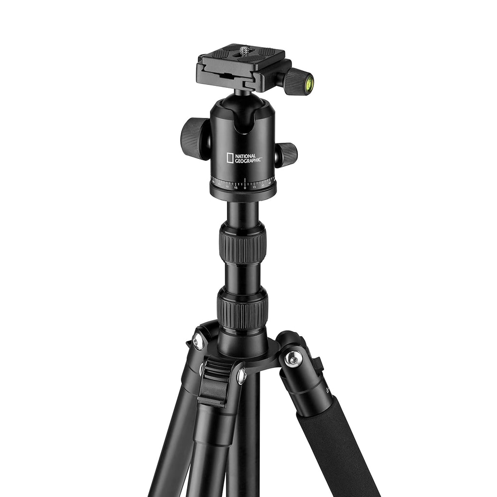 National Geographic NGTR002T Travel Photo Tripod Kit with Monopod, Aluminium, 5-Section Legs image 1