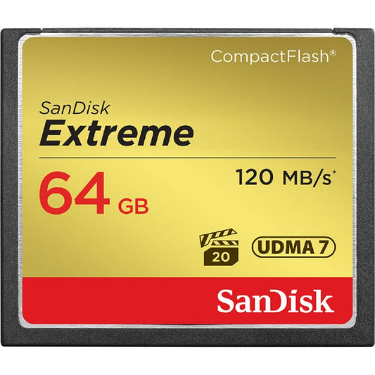 SanDisk 64 GB Extreme CompactFlash Memory Card image 1