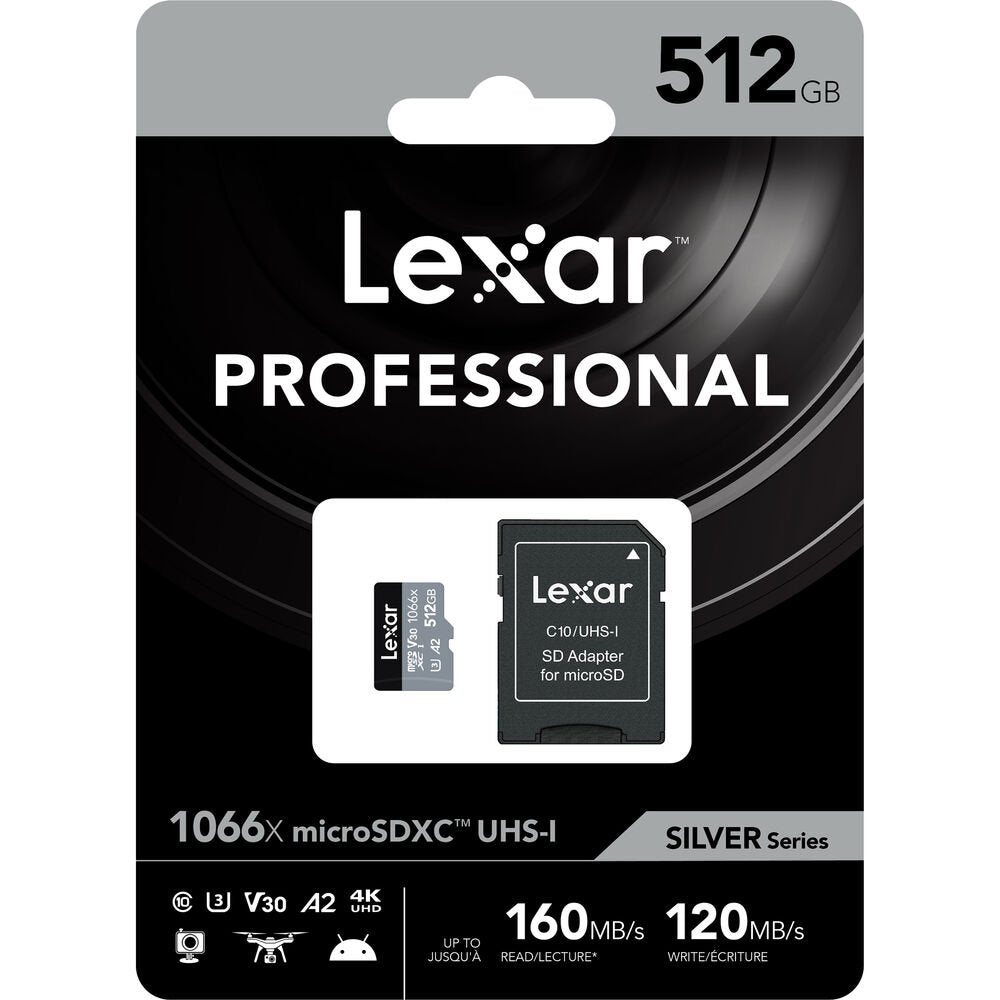 Lexar 512GB Professional 1066x UHS-I microSDXC Memory image 2