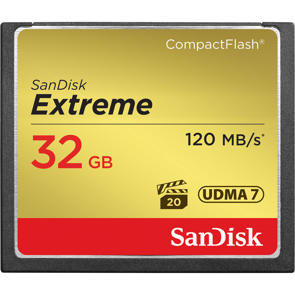SanDisk 32GB Extreme CompactFlash Memory Card image 0