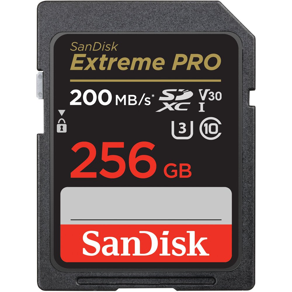 SanDisk 256GB Extreme PRO UHS-I SDXC Memory Card image 0