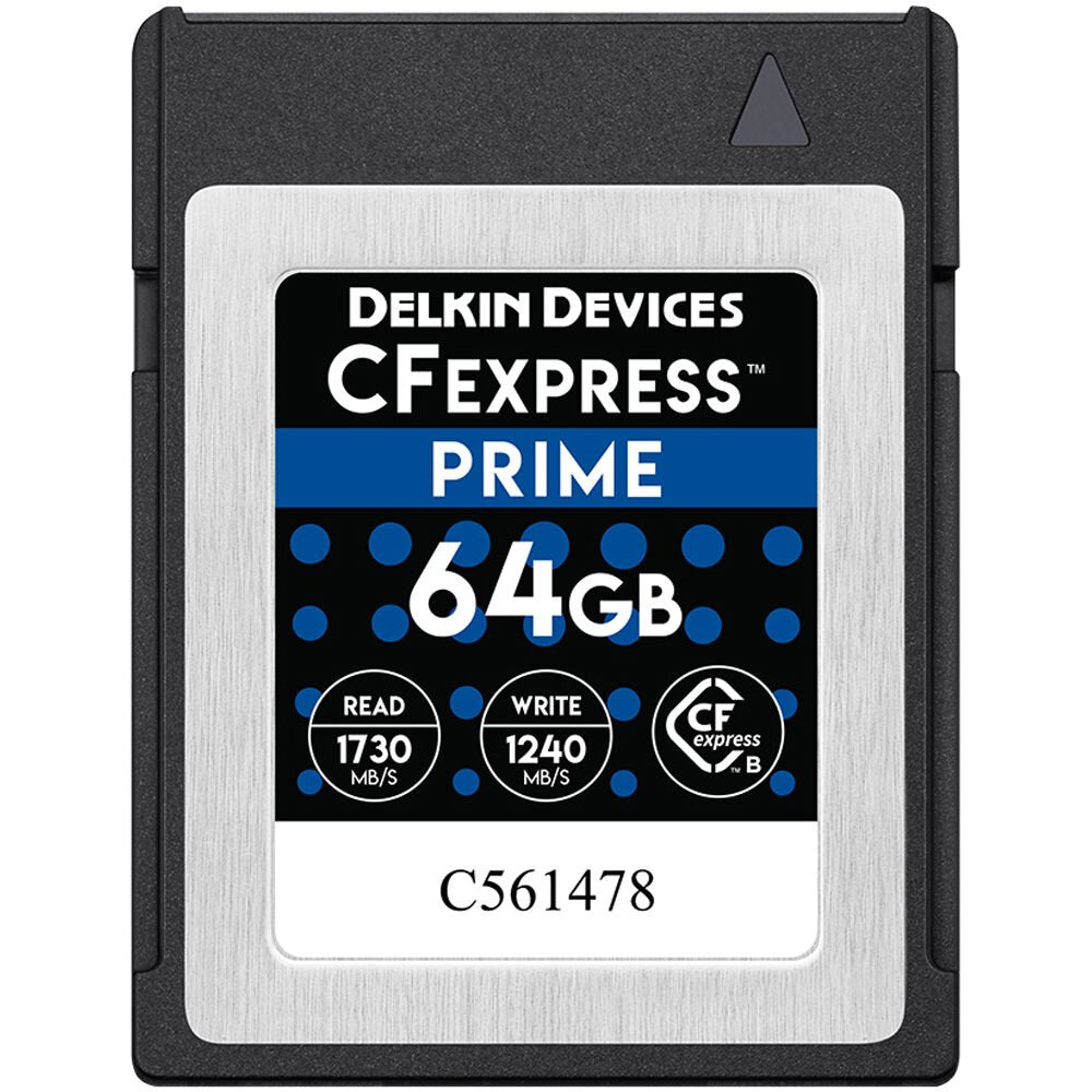 Delkin Devices 64GB PRIME CFexpress Type B Memory Card image 1