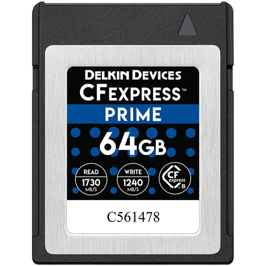 Delkin Devices 64GB PRIME CFexpress Type B Memory Card image 1