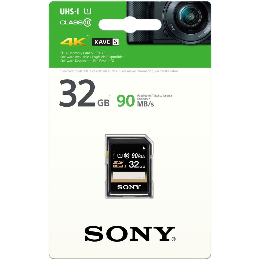 Sony 32GB SF-UY3 Series UHS-I SDHC Memory Card image 1