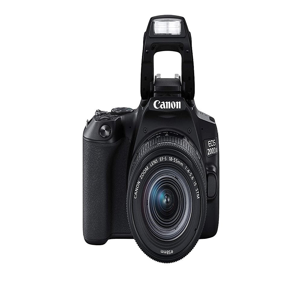 Canon EOS 200D II 24.1MP Digital SLR Camera + EF-S 18-55mm f4 is STM Lens image 1