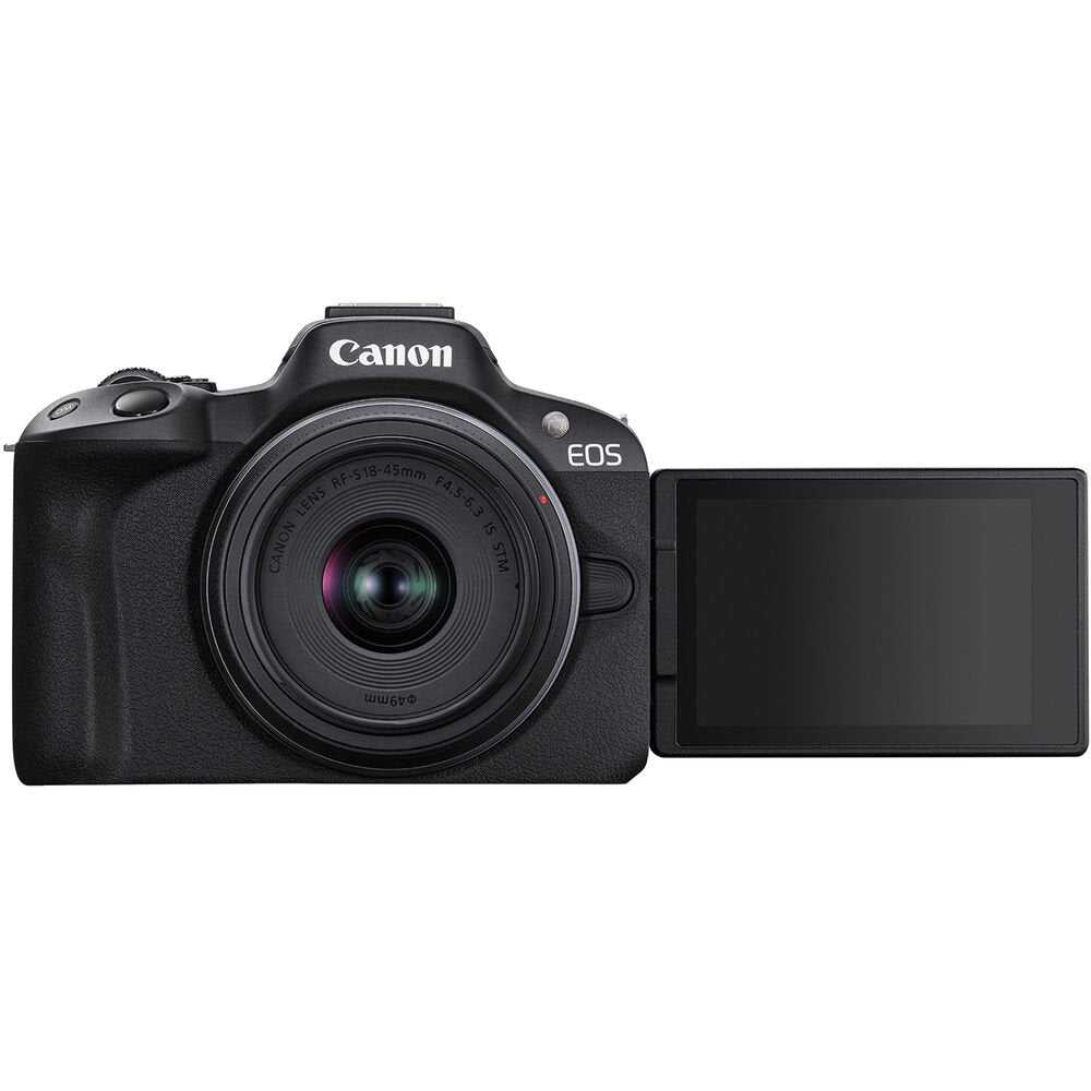 Canon EOS R50 Mirrorless Camera with 18-45mm and 55-210mm Lenses (Black) image 5