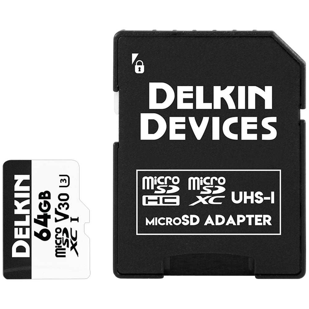 Delkin Devices 64GB Advantage UHS-I microSDXC Memory Card with SD Adapter image 2