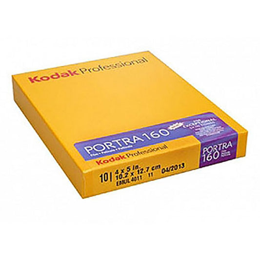 Kodak 4 x 5" Portra 160 Color Film (10 Sheets) image 0