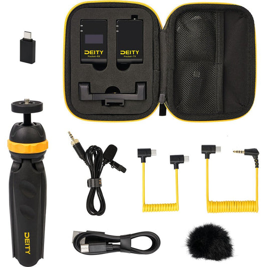 Deity Microphones Pocket Wireless Digital Microphone Mobile Kit with Tripod & Smartphone Clamp image 1
