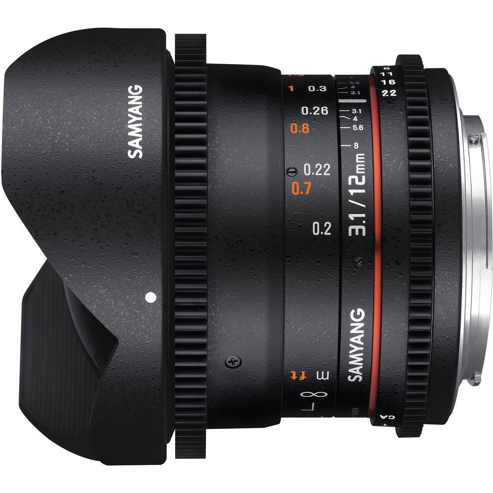 Samyang 12mm T3.1 VDSLR Cine Fisheye Lens for Nikon F Mount image 1