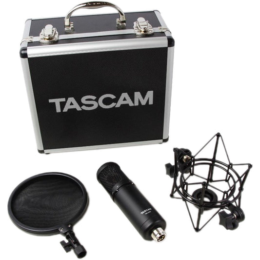 TASCAM TM-280 Studio Microphone with Flight Case, Shockmount, and Pop Filter image 0