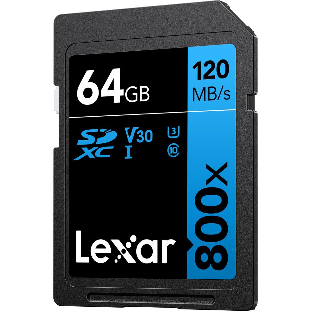 Lexar 64GB High-Performance 800x UHS-I SDXC Memory Card (BLUE Series) image 2