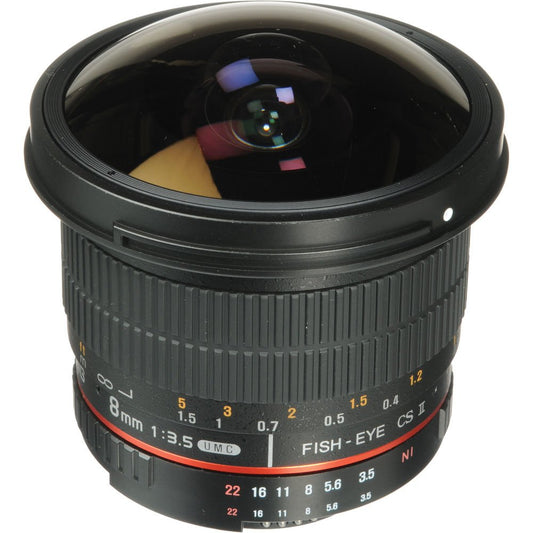 Samyang 8mm f/3.5 HD Fisheye Lens with AE Chip and Removable Hood for Nikon image 1
