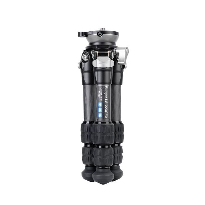 Leofoto LS-223CEX Ranger Series Carbon Fiber Tabletop Tripod with 15° Leveling Base image 3