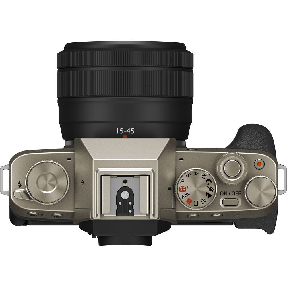 FUJIFILM X-T200 Mirrorless Digital Camera with 15-45mm Lens (Champagne Gold) image 5