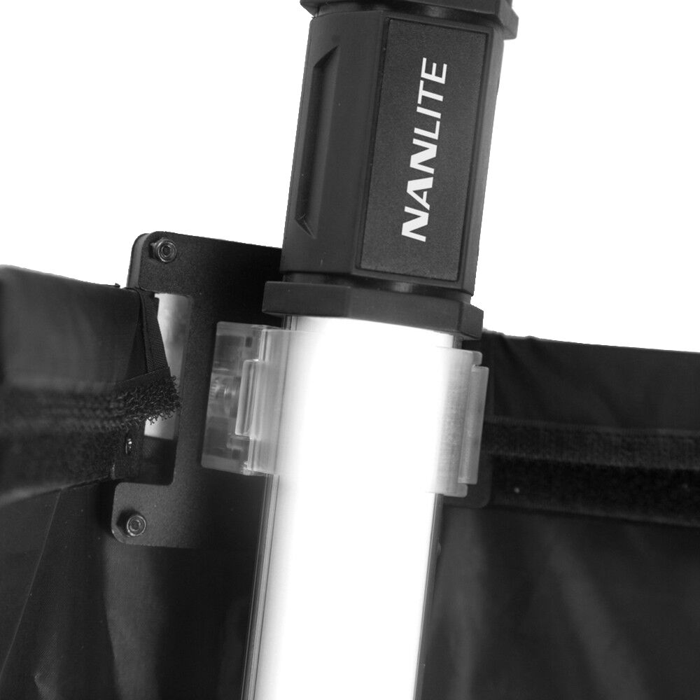 Nanlite Fabric Barndoors and Grid for PavoTube II 15C LED Tube Light image 2