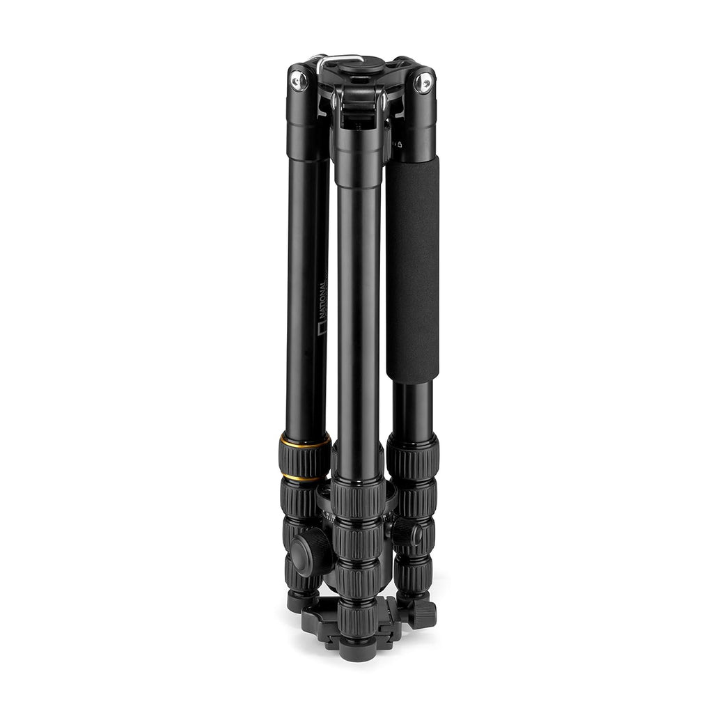 National Geographic NGTR002T Travel Photo Tripod Kit with Monopod, Aluminium, 5-Section Legs image 3