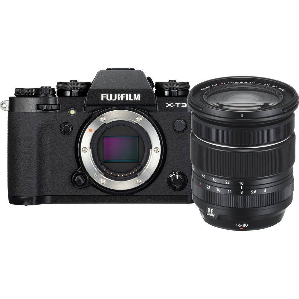 FUJIFILM X-T3 Mirrorless Digital Camera with 16-80mm Lens Kit (Black) image 0