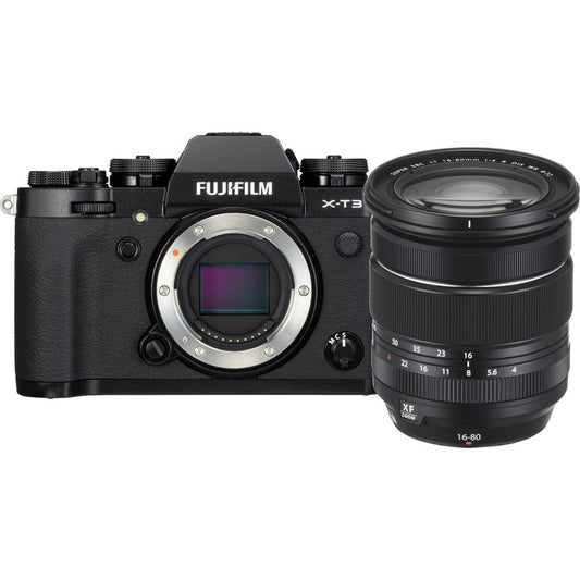 FUJIFILM X-T3 Mirrorless Digital Camera with 16-80mm Lens Kit (Black) image 0