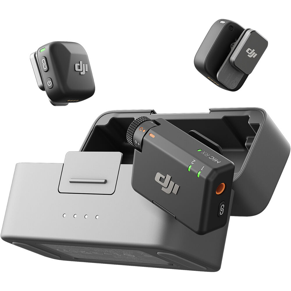 DJI Mic Mini 2-Person Compact Wireless Microphone System for Camera & Smartphone (2.4 GHz) image 0