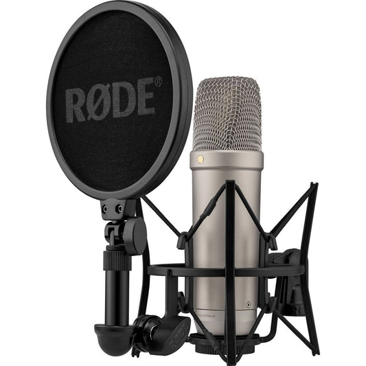 RODE NT1 5th Generation Large-Diaphragm Cardioid Condenser XLR/USB Microphone (Silver) image 0