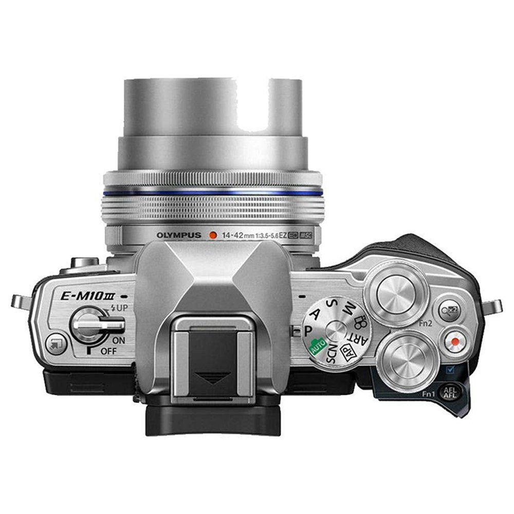 Olympus OM-D E-M10 Mark III Mirrorless Micro Four Thirds Digital Camera with 14-42mm EZ Lens (Silver) image 4