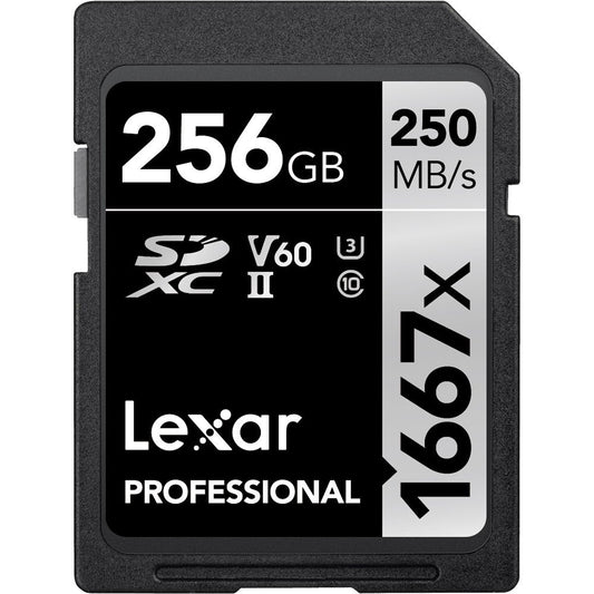 Lexar 256GB Professional 1667x UHS-II SDXC Memory Card image 0