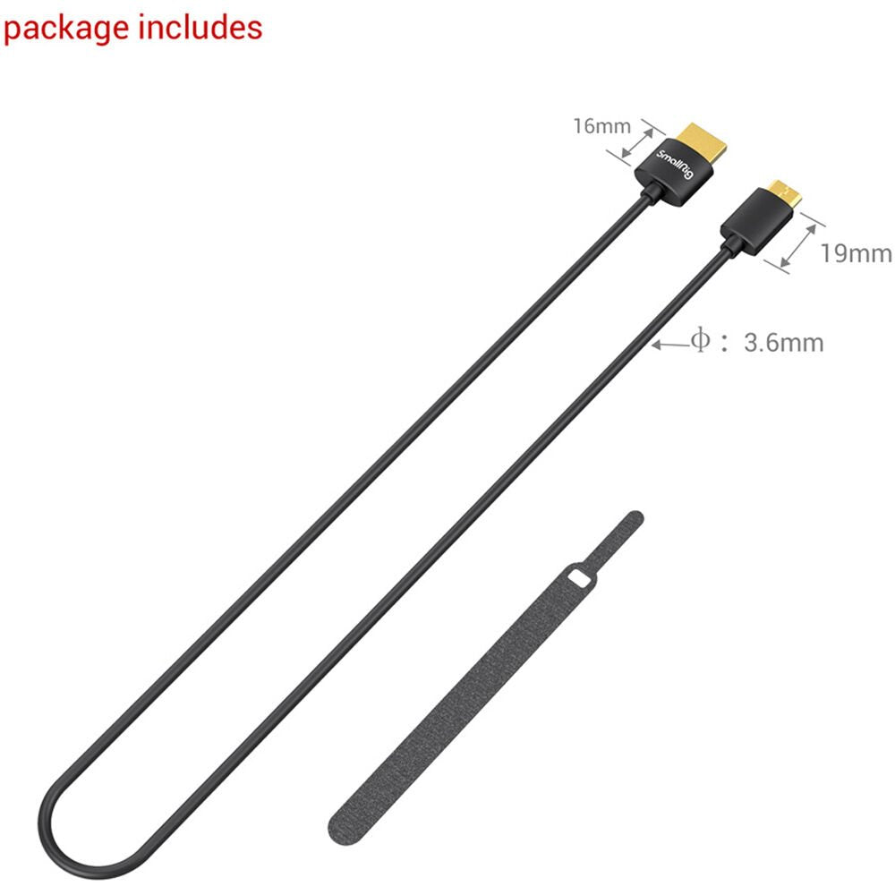 SmallRig Mini-HDMI to HDMI Cable (21.7") image 1