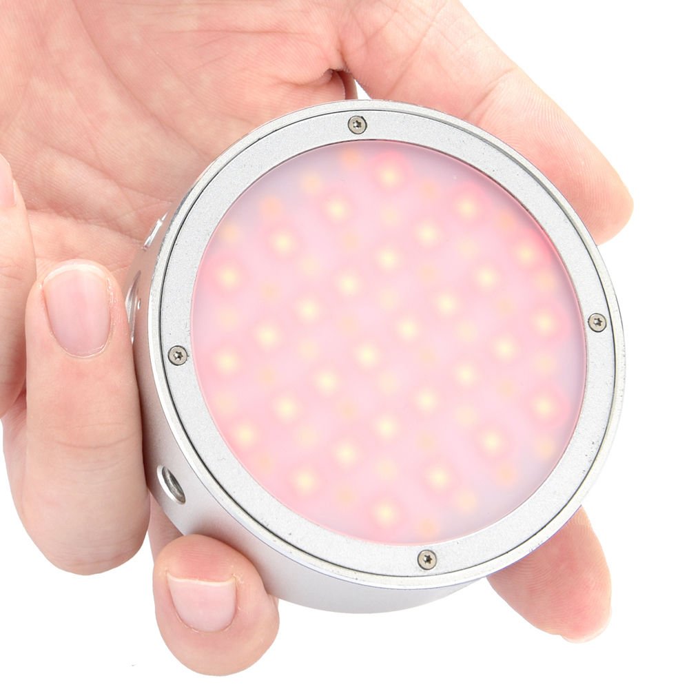 Godox Round Mini RGB LED Magnetic Light (Silver) image 9