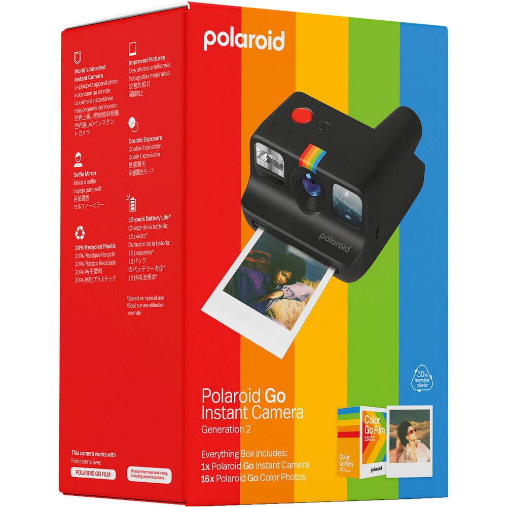 Polaroid Go Generation 2 Instant Film Camera Everything Box (Black) image 1